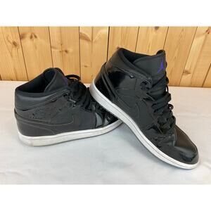 Nike Jordan 1 Black Men's Shoe- Size 9.5
